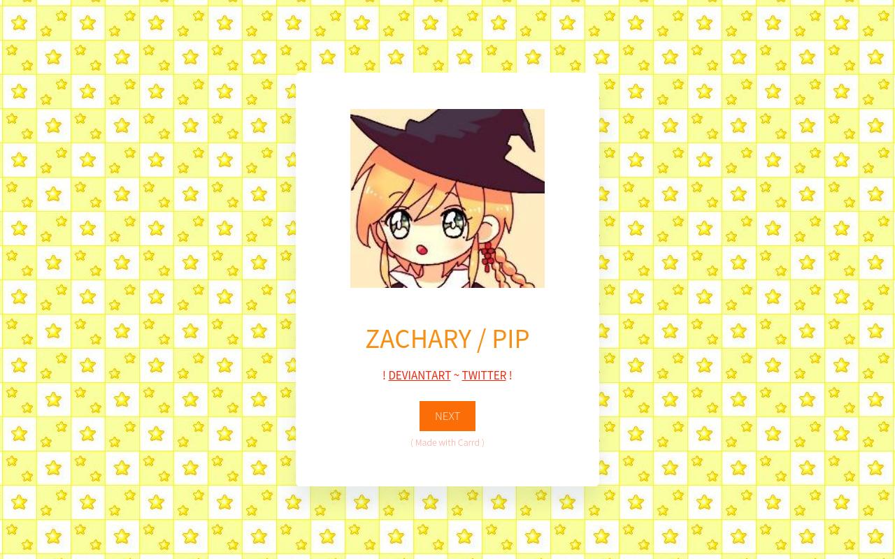 Carrd profile picture for @pip